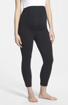 Women's Ingrid & Isabel Active Maternity Capri Pants With Crossover Panel - Black