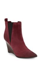 Women's Linea Paolo Lexi Wedge Chelsea Boot M - Red