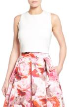 Women's Eliza J Scuba Crop Top