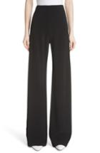 Women's Rosetta Getty Stretch Cady Wide Leg Pants - Black