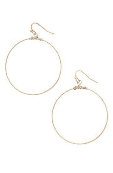 Women's Canvas Jewelry Hoop Earrings