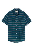 Men's 1901 Stripe Twill Shirt, Size - Blue/green