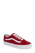 Women's Vans Old Skool Suede Low Top Sneaker M - Red