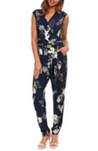 Women's Wallis Blossom Print Jumpsuit Us / 10 Uk - Blue