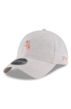 Men's New Era Cap Mlb Badged Black Label Linen Ball Cap - Beige