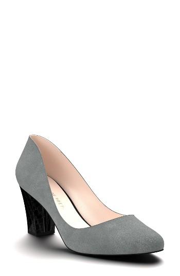 Women's Shoes Of Prey Block Heel Pump A - Grey