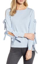 Women's Cece Bow Sleeve Sweater - Blue
