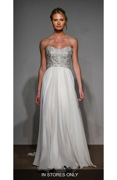 Women's Anna Maier Couture Capuchine Strapless Silk Gown