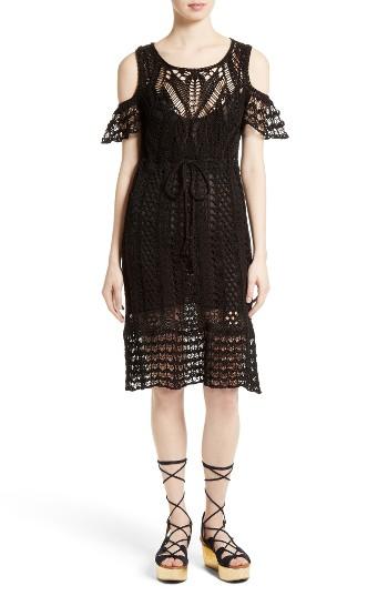 Women's See By Chloe Crochet Cold Shoulder Dress