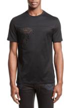 Men's Versace Collection Eyelet Embroidered Medusa T-shirt