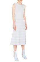 Women's Akris Punto Rib Stripe Midi Dress - Grey
