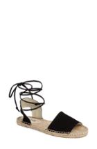 Women's Soludos Lace-up Sandal .5 M - Black