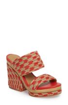 Women's Tory Burch Lola Woven Platform Sandal M - Orange