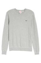 Men's Lacoste Crewneck Sweater, Size - Grey