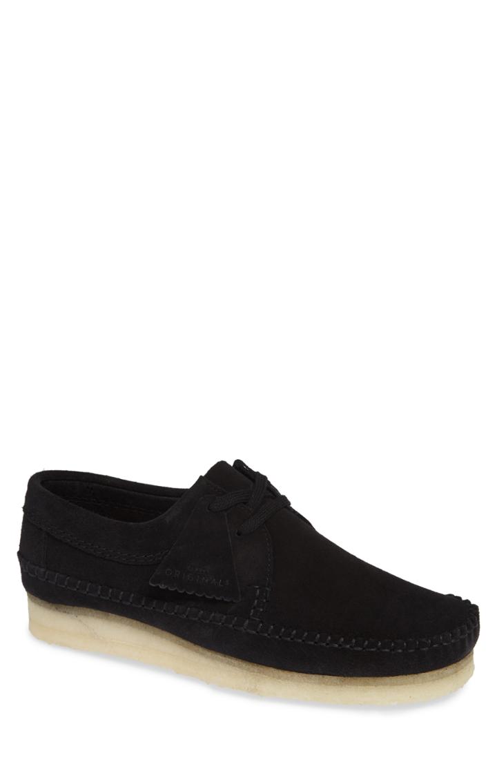 Men's Clarks 'weaver' Moc Toe Derby .5 M - Black