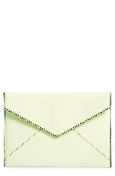 Rebecca Minkoff 'leo' Envelope Clutch - Green
