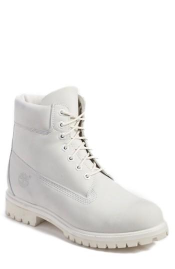 Men's Timberland 'six Inch Classic Boots Series - Premium' Boot M - White