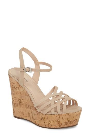 Women's Schutz Louna Platform Wedge Sandal .5 M - Black