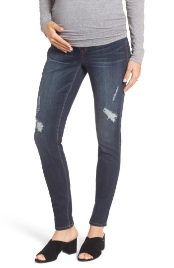 Women's 1822 Denim Destructed Maternity Skinny Jeans