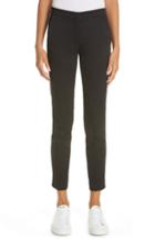 Women's Fabiana Filippi Assisi Side Trim Stretch Cotton Pants Us / 38 It - Black