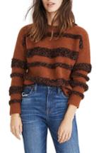Women's Madewell Tinsel Stripe Sweater - Grey