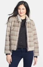 Women's Kristen Blake Faux Mink Jacket - Beige (online Only)