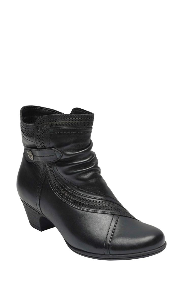 Women's Rockport Cobb Hill Abbott Panel Bootie M - Black