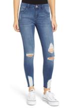 Women's Tinsel Ripped Crop Skinny Jeans - Blue