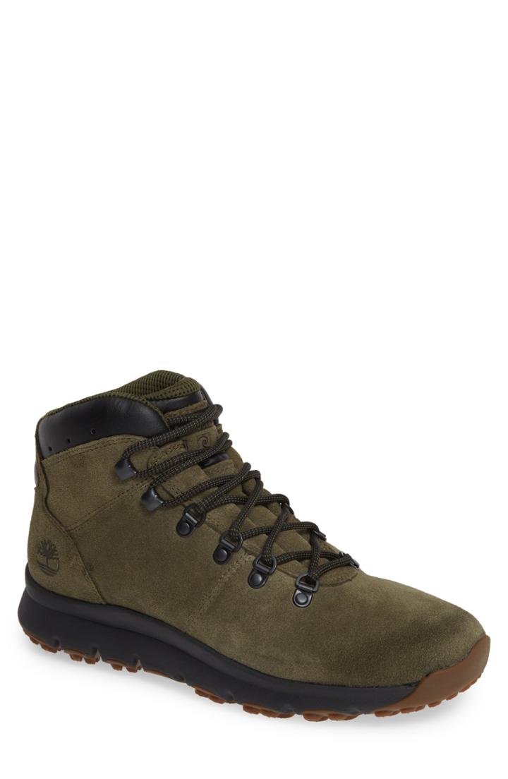 Men's Timberland World Hiker Waterproof Boot .5 M - Green