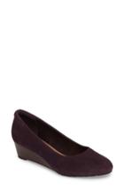 Women's Clarks 'vendra Bloom' Wedge Pump .5 M - Purple