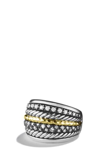 Women's David Yurman 'midnight Melange' Ring With Diamonds