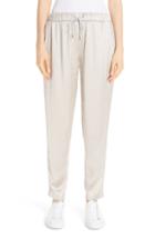 Women's Fabiana Filippi Satin Joggers Us / 38 It - Beige