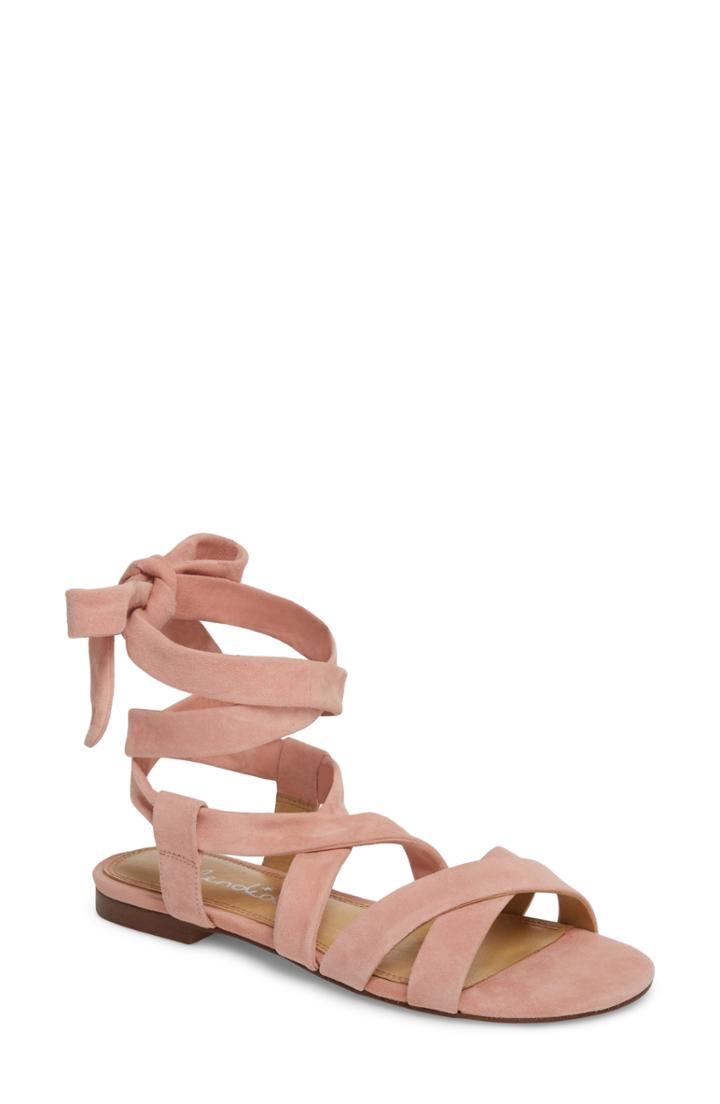 Women's Splendid Feodora Ankle Wrap Sandal .5 M - Pink