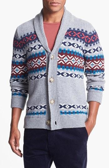 Life/after/denim Fair Isle Shawl Cardigan Heather