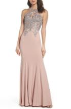Women's Xscape Embellished Embroidered Gown - Pink
