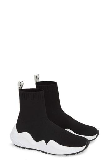 Women's Kenneth Cole New York Maddox Stretch Knit Sneaker Bootie M - Black