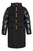 Men's Burberry Cotterill Down Sleeve Wool Blend Duffle Coat - Grey