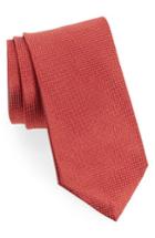 Men's Canali Neat Silk Tie, Size - Red