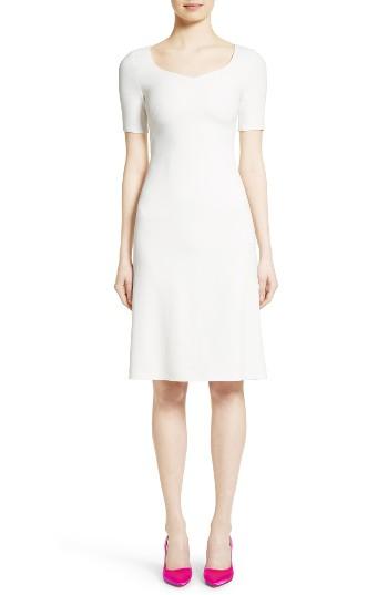 Women's Adam Lippes Stretch Cady Dress - Ivory