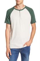 Men's Lucky Brand Colorblock Henley T-shirt, Size - Green