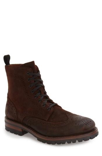 Men's Frye George Wingtip Boot M - Brown