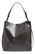 Allsaints 'paradise North/south' Calfskin Leather Tote - White