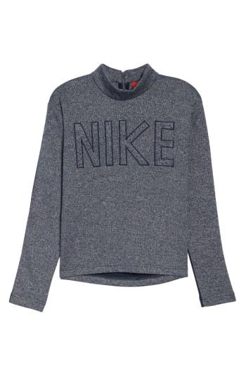 Women's Nike Logo Pullover - Blue