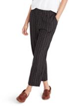 Women's Madewell High Waist Crop Track Trousers, Size - Black