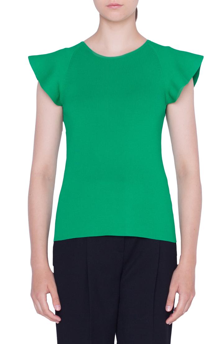 Women's Akris Punto Wave Shoulder Knit Pullover - Green