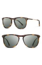 Women's Shwood Keller 53mm Polarized Sunglasses - Matte Brindle/ G15 Polar