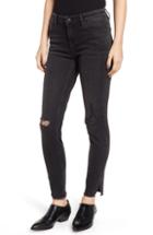 Women's Vigoss Marley Studded Hem Skinny Jeans - Black
