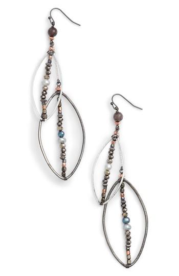 Women's Nakamol Design Long Layered Drop Earrings
