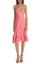 Women's Milly Kendal Italian Linen Dress - Coral