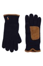 Men's Polo Ralph Lauren Classic Luxe Merino Wool Gloves, Size - Blue
